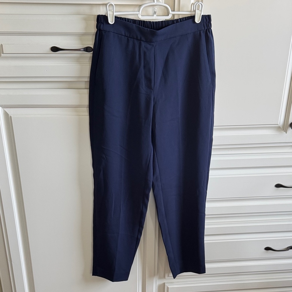 J. Crew Dark Blue Pull On Tapered Leg Trouser